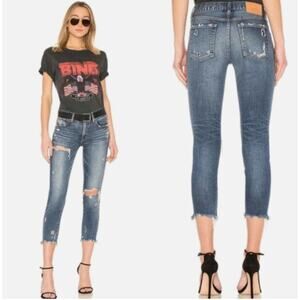 Moussy Women's 24 Vintage Jeans Designer Howa Raw Hem Capsule Staple Wardrobe